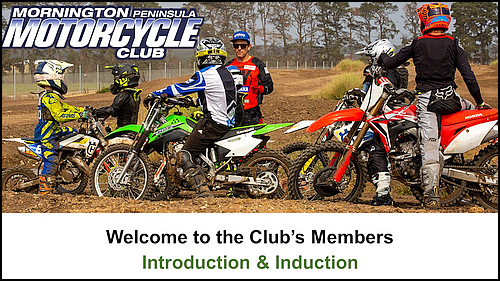 Mornington Peninsula Motorcycle Club Induction Presentation